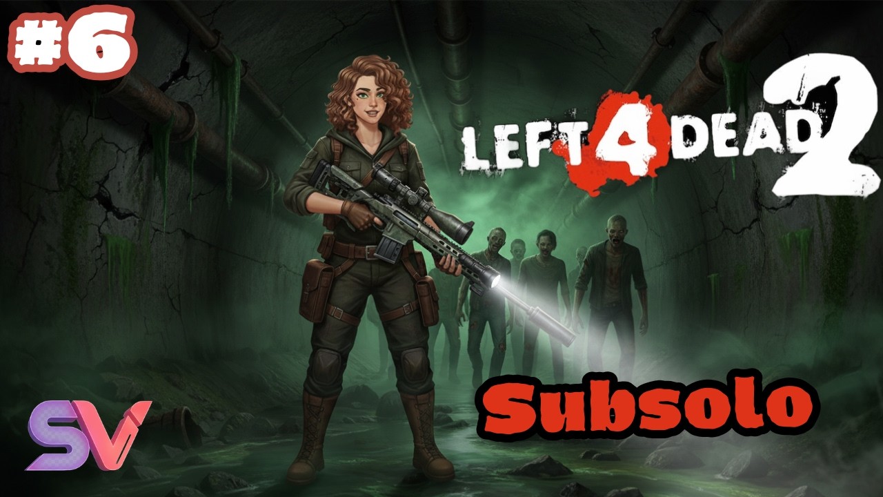 LEFT 4 DEAD 2 | A PASSAGEM – SUBSOLO: BUEIROS ESCUROS E HORDA DE ZUMBIS! 🧟‍♂️🔥#6