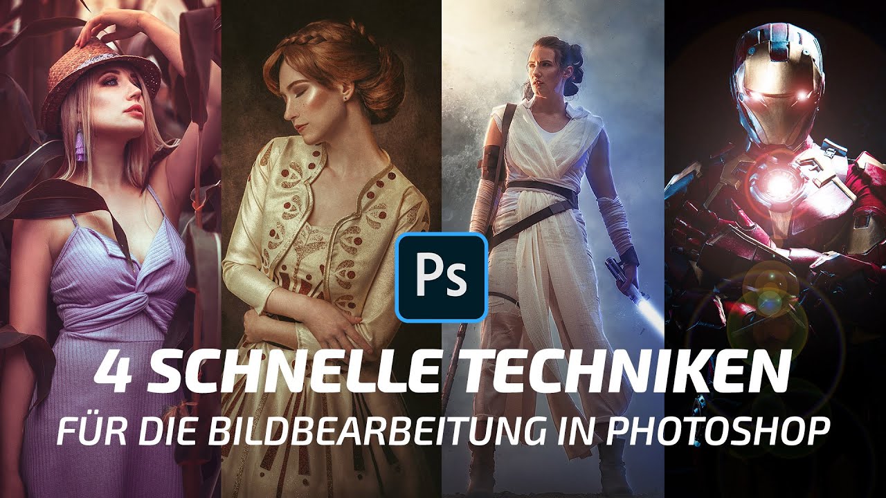 4 effektive Photoshop Techniken für Fotografen / Bildbearbeitung / Fantasy [Grundlagen]