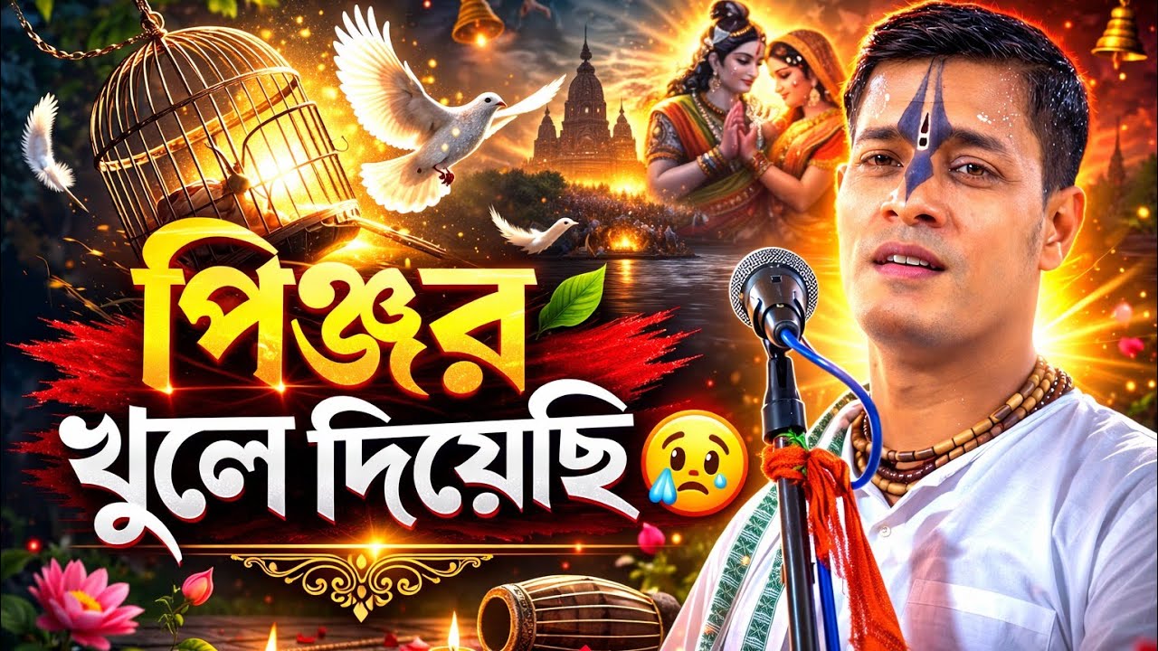 পিঞ্জর খুলে দিয়েছি 😢 | এমন ভজন কীর্তন বারবার শুনতে মন চাইবে | Prahlad Das Adhikari kirtan 2026