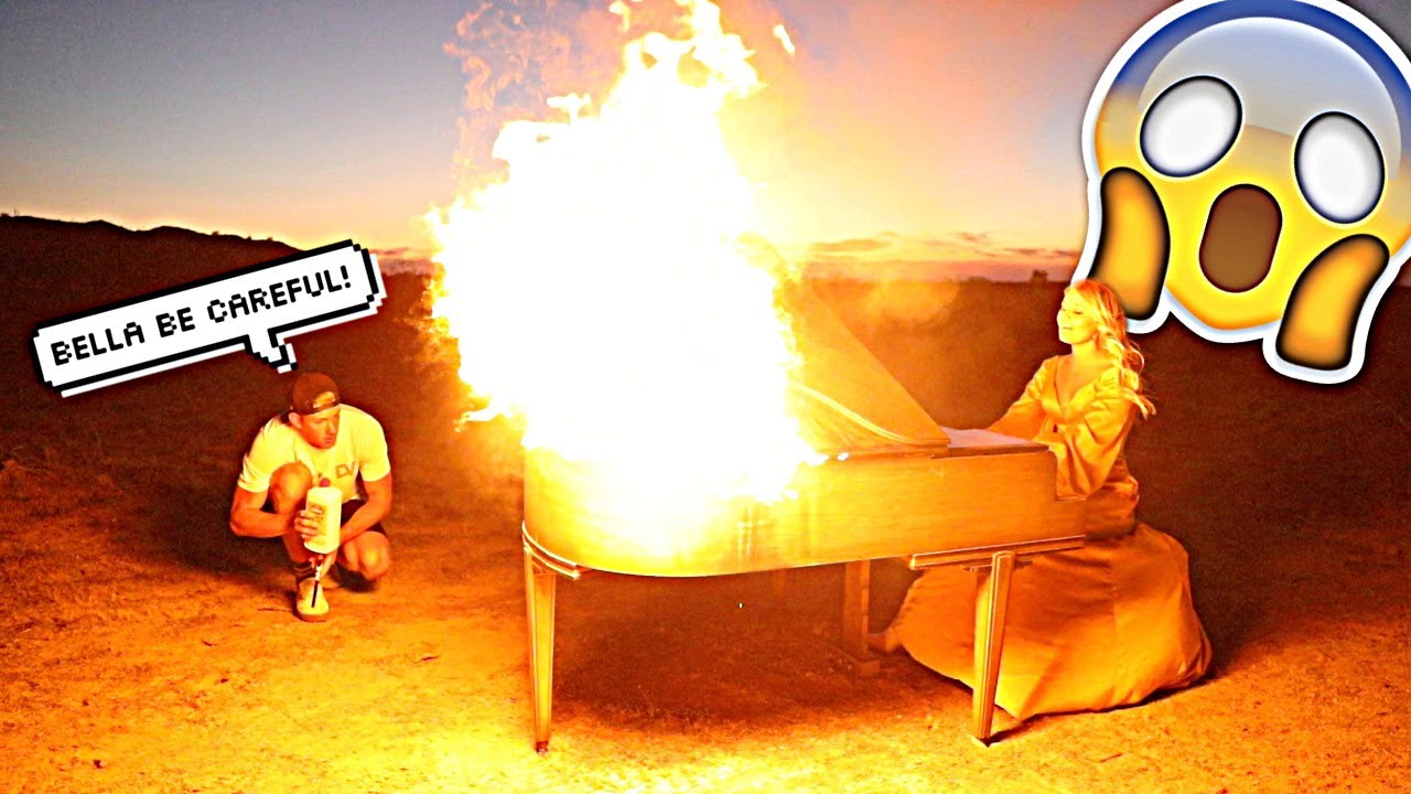 WE BURNED A PIANO!! (Behind The Scenes Memories Music Video)