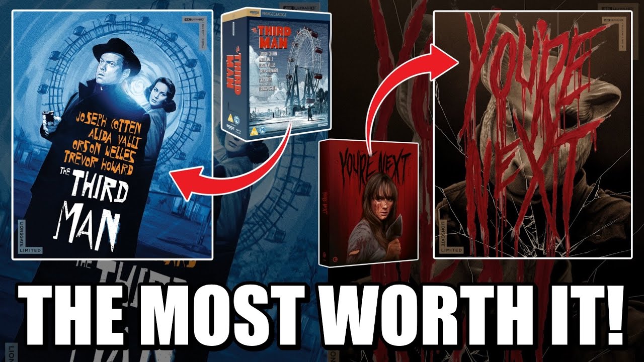 The MOST Worth It LIONSGATE Limited Steelbooks YET! | You’re NEXT And The THIRD Man 4K UHD Reviews!