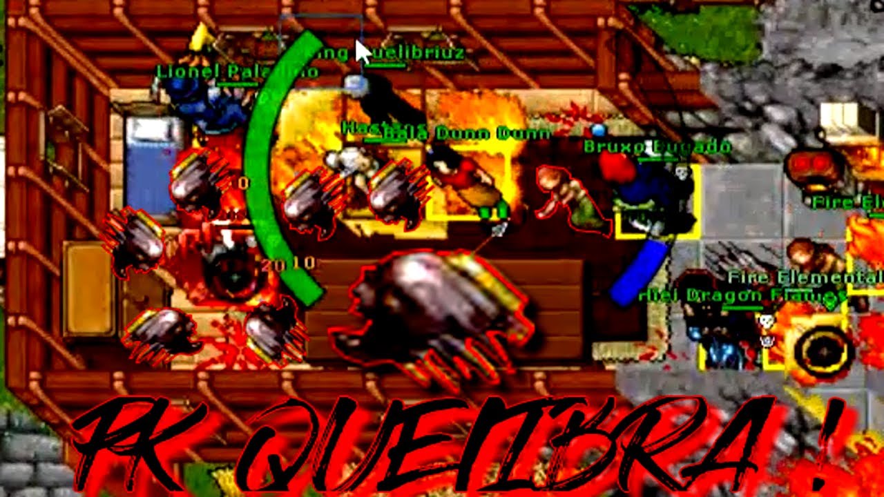 PK TIBIA QUELIBRA, o cara que usava sudden death nos fire elemental!