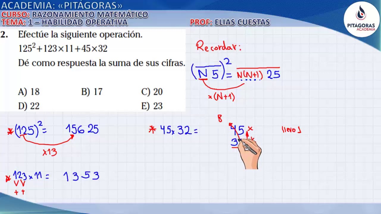 REPASO SAN MARCOS - Razonamiento matemático - Habilidad Operativa (Nivel PreUniversitario)