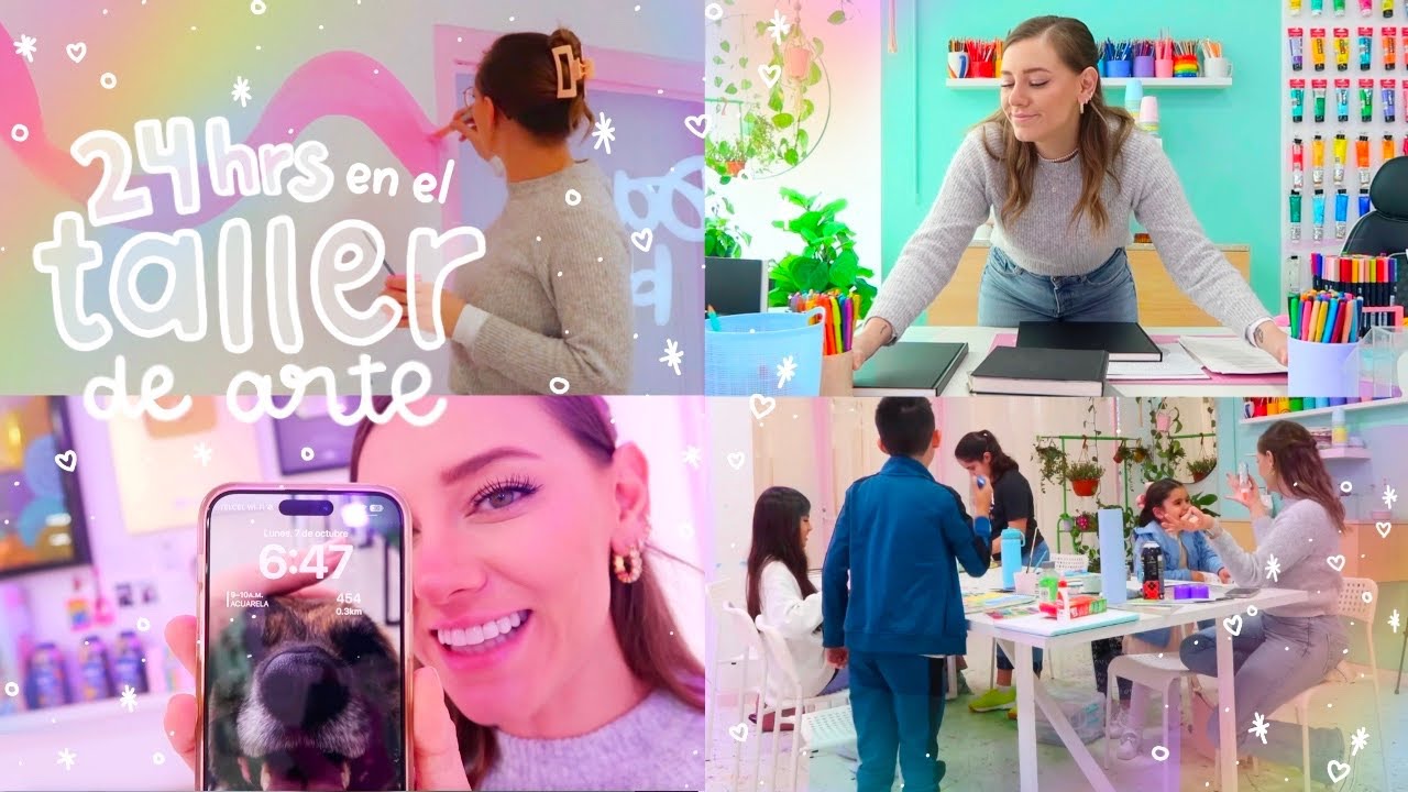 AS&Iacute; SON 24 HORAS EN MI TALLER DE ARTE 🎨