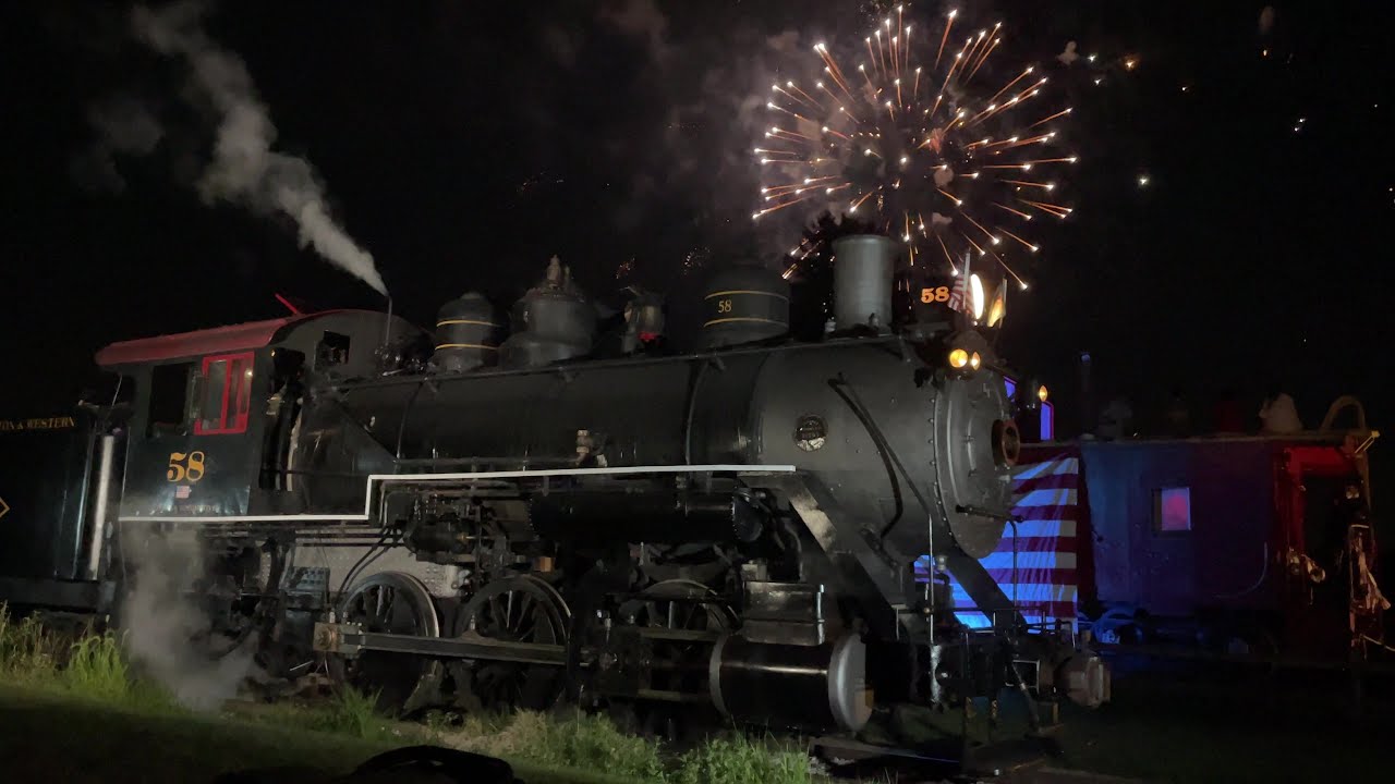 Wilmington & Western 58: Hockessin Fireworks Express-July 4, 2024