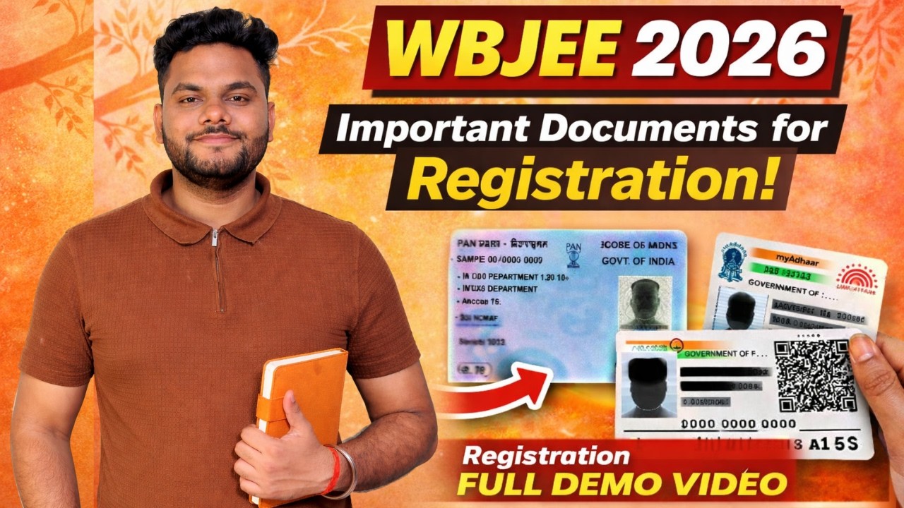 WBJEE 2026 Documents for Registration 🔥 | WBJEE Registration Full Demo Video 🚨 #wbjee2026