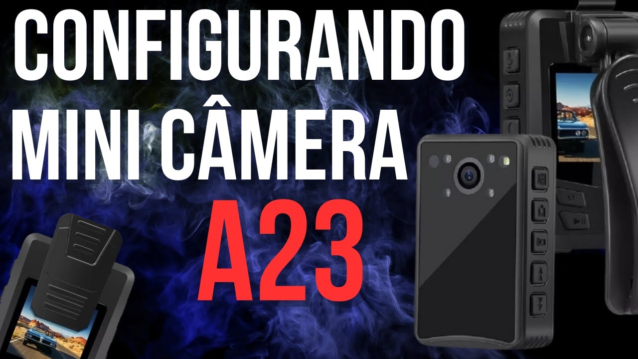 Configuração Câmera Policial A23 Vandlion Espiã Sensor Movimento Data Hora Body Cam Visão Noturna