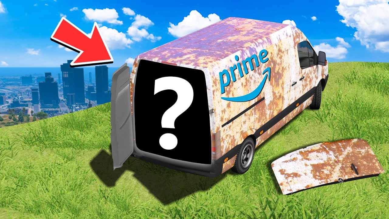 I found a LOST Amazon Van with THIS inside in GTA 5!!