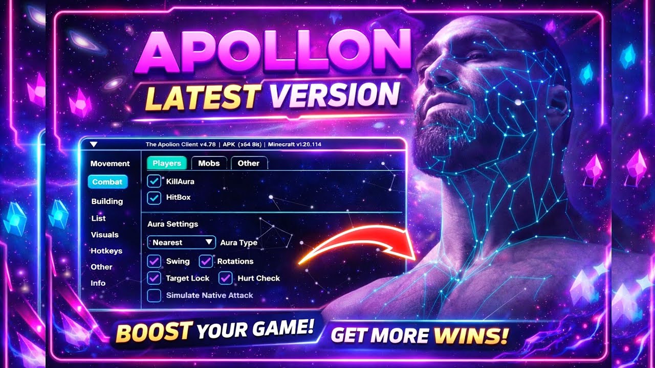 ✨ Клиент Apollon для MCPE (последняя версия) 🔥🔮 | Плавный игровой процесс с минимальными задержка...