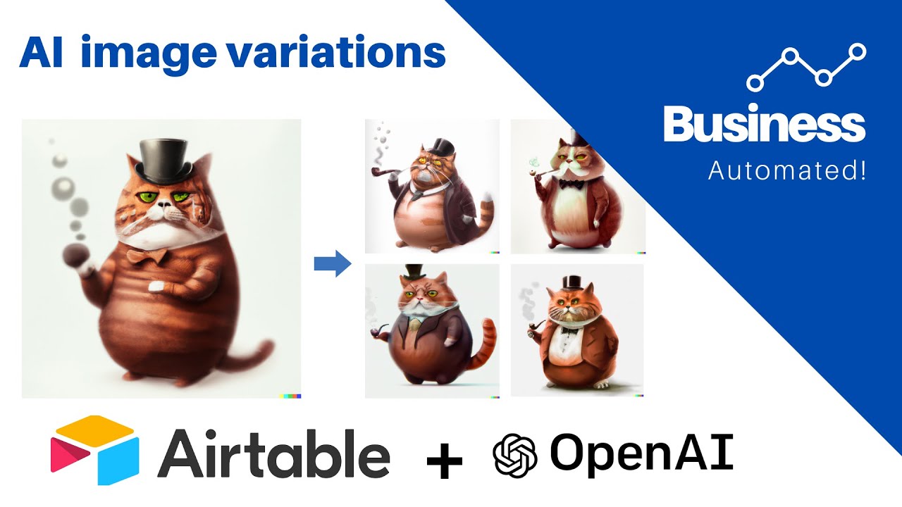 Create image variations with AI inside Airtable! Open AI DALL&middot;E 2 and Make - Part 2