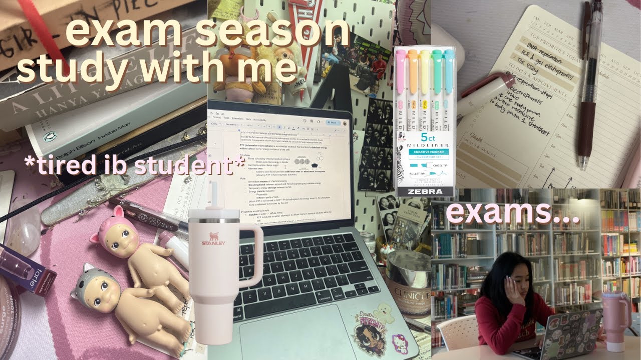 🎀🖇️ half week STUDY VLOG *intense* | finals, note-taking, busy ib student