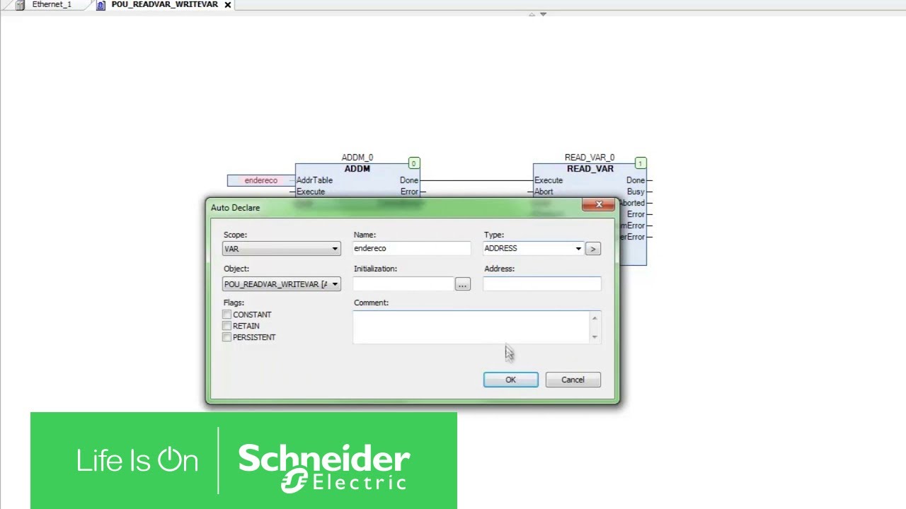 09 - SoMachine  - Função Read and Write Var Modbus - Parte 1 | Schneider Electric Brasil