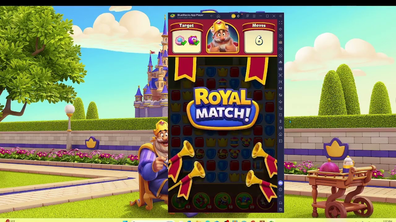 Royal Match Hard Level 222 | Living Room Area Walkthrough | Audio Talkthrough F2P Tips