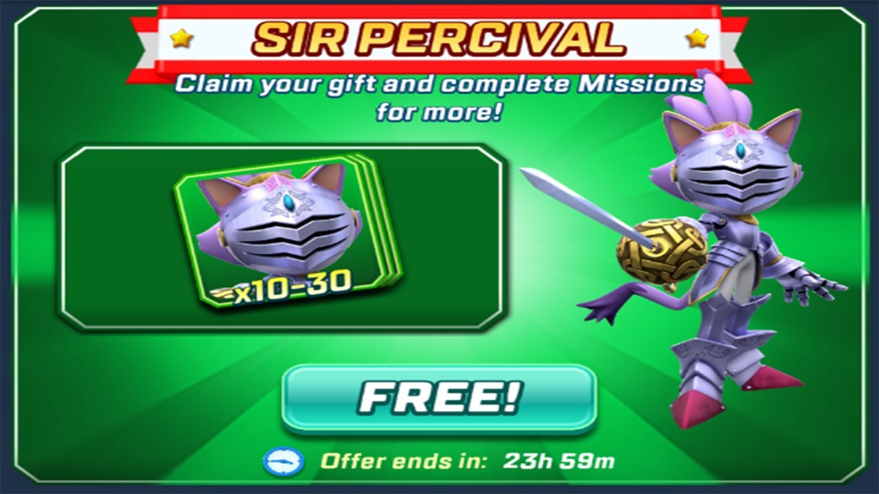 Sonic Forces - Last 24 Hours with Sir Percival Event - Free Cards All Characters Unlocked Gameplay
