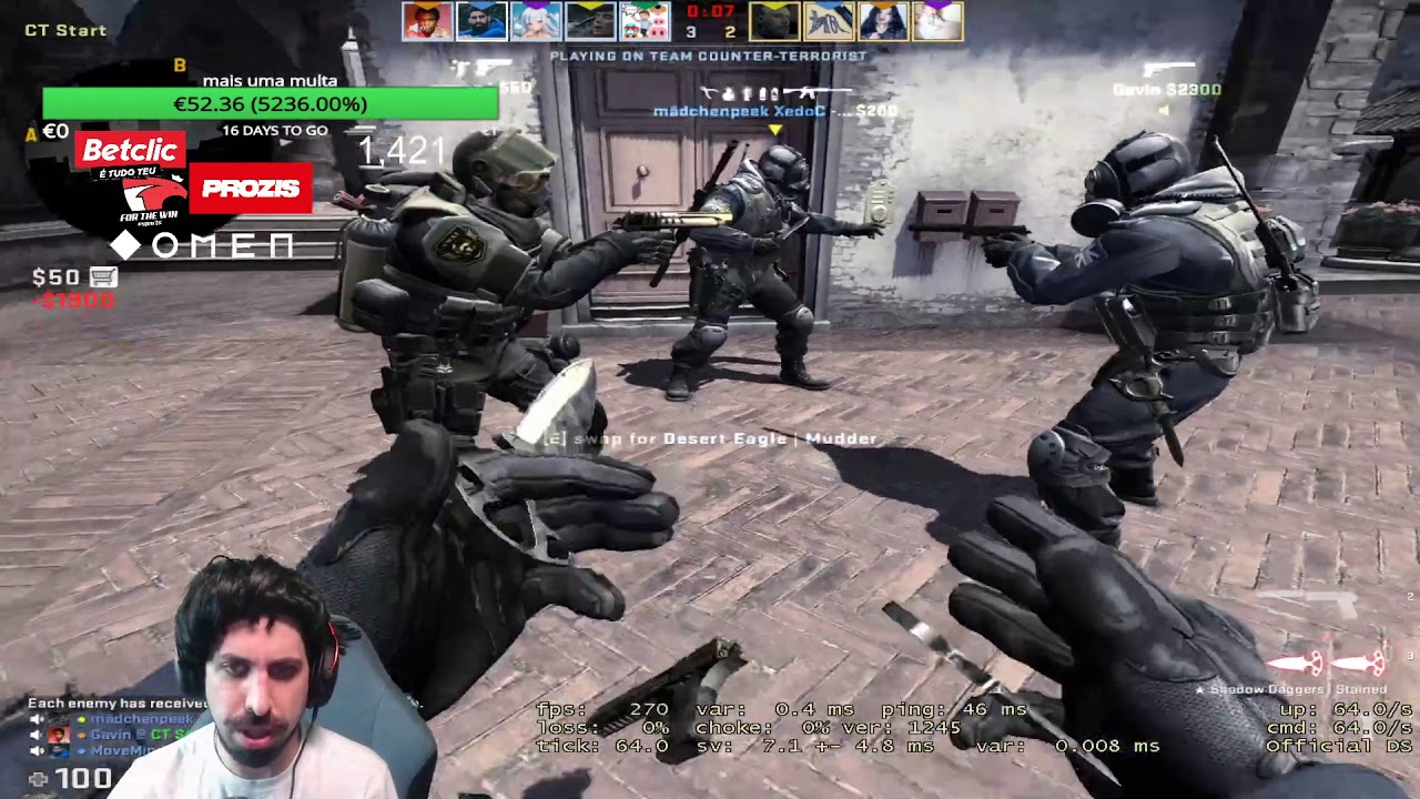 Move Mind CS:GO contra globais e sobe de RANK (COMO ASSIM?) 🤯 😱