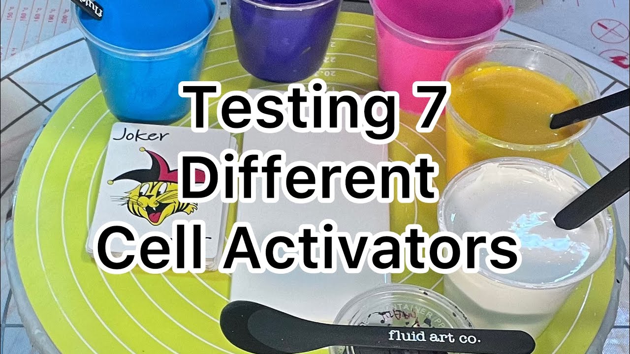 (107) 7 Cell Activators Swipe Test Results! No FLOETROL/OIL! Which CA do you like best?  #fluidart 