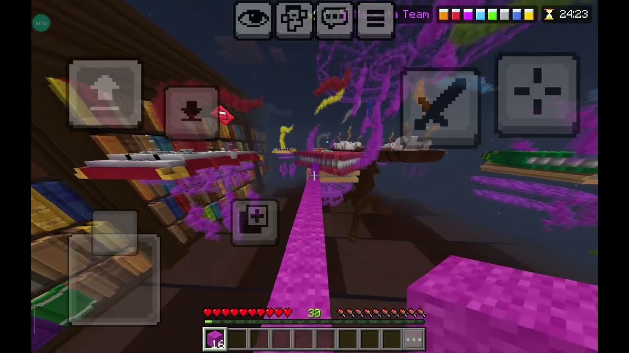 Hive bedwars solo in Minecraft 