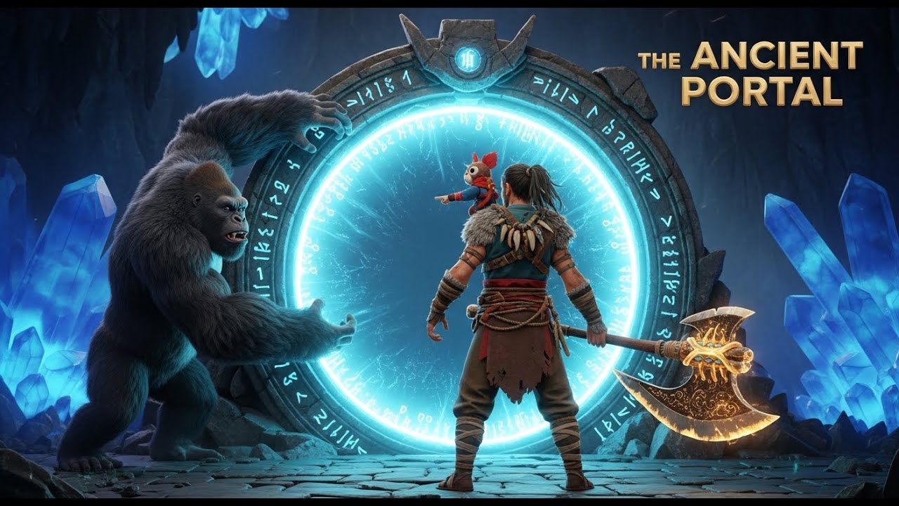 The Ancient Portal Monsterverse AI Movie Kong Vanguard Hollow Earth Siege