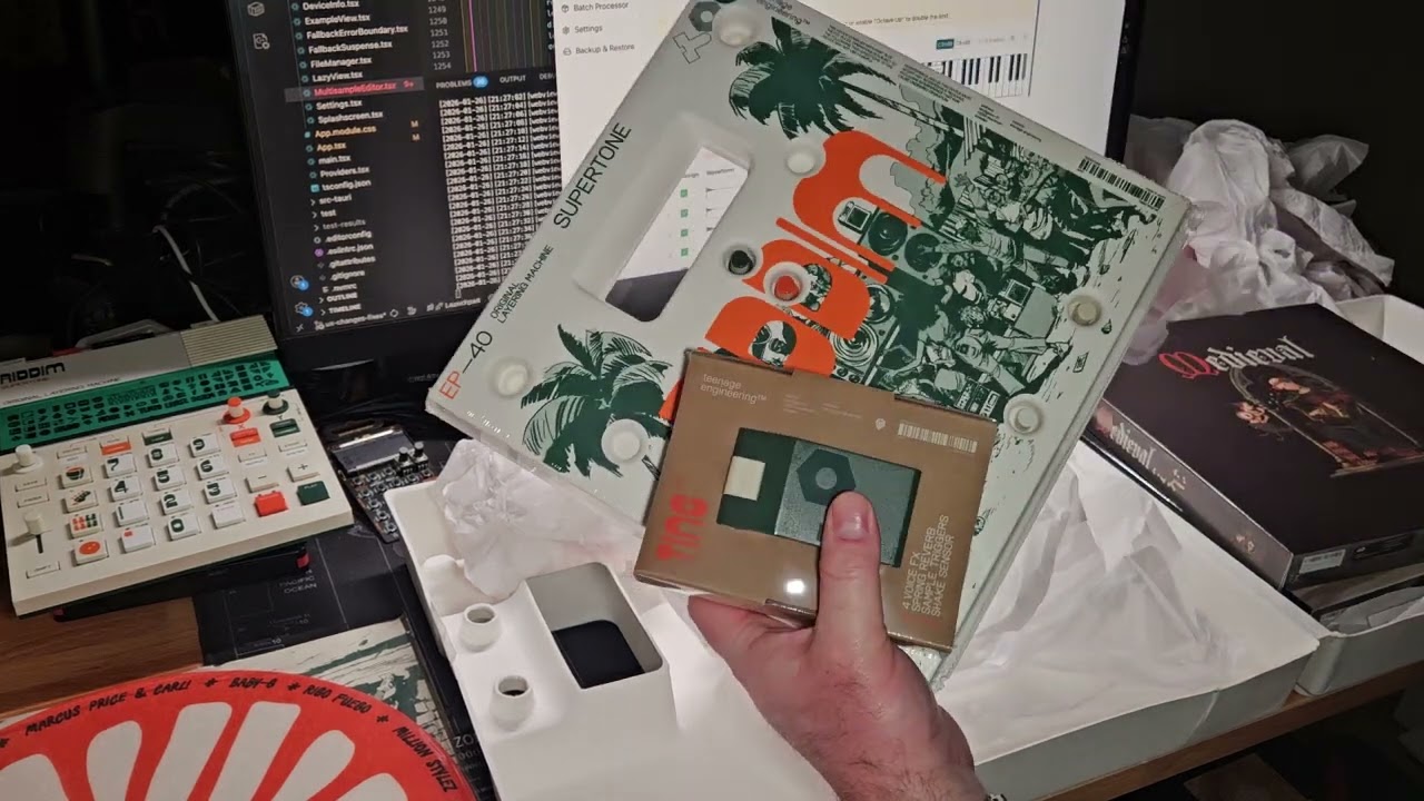 Unboxing the Teenage Engineering Mystery Box + Testing with EP-PatchStudio