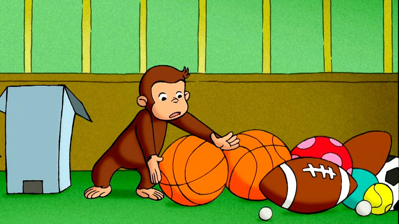 Monkey Mess in the Lobby! 🎾🏀 Curious George | Animal Friends