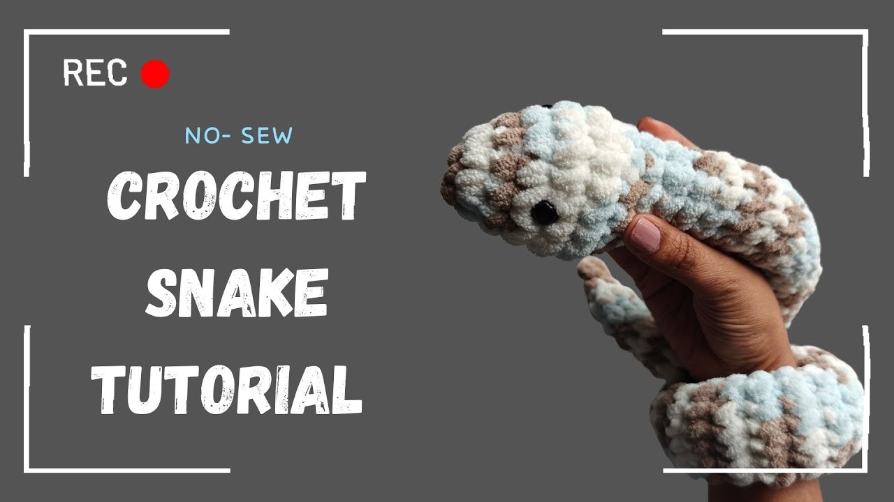 How to crochet SNAKE | Easy tutorial for beginners #crochet #amigurumi