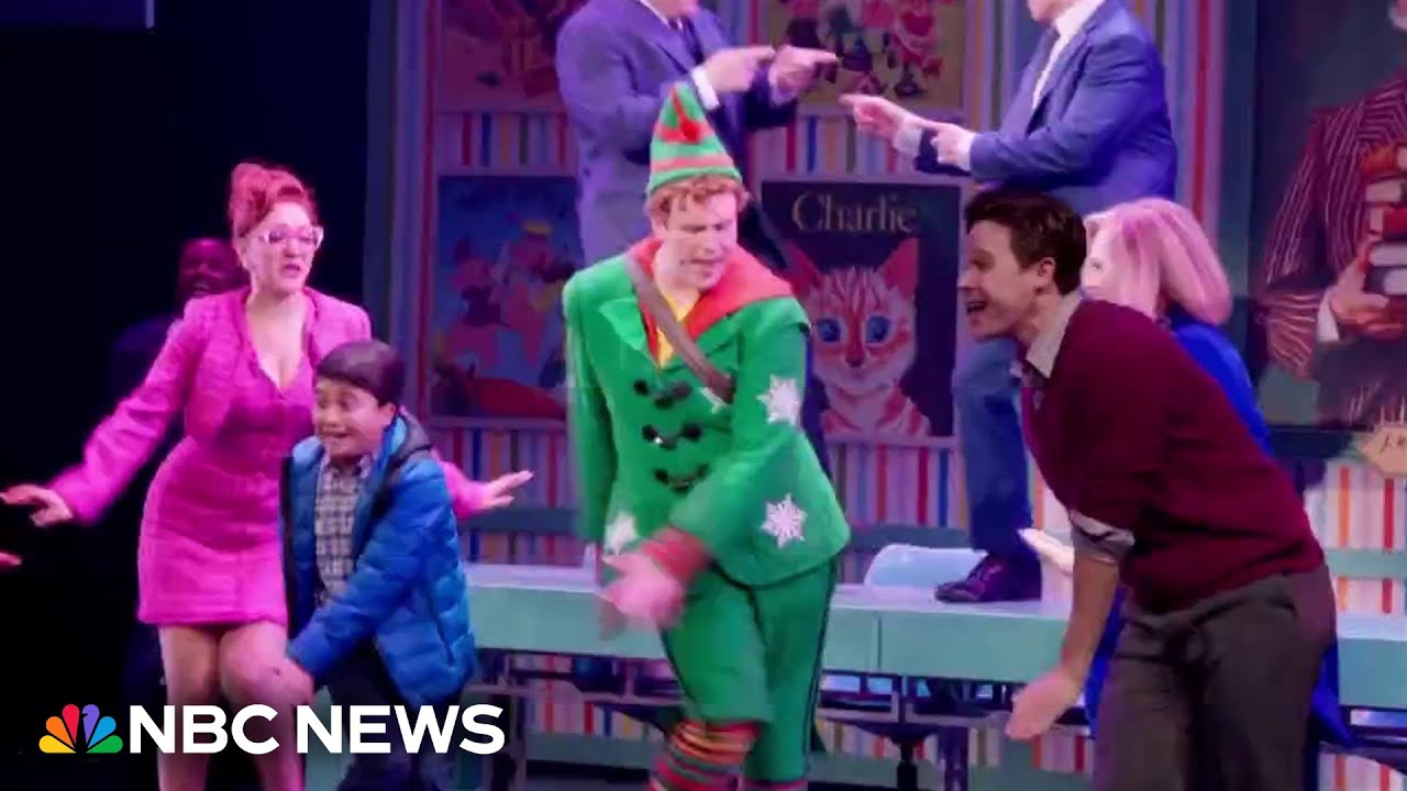 Take a backstage tour of  holiday spectacular 'Elf the Musical' on Broadway