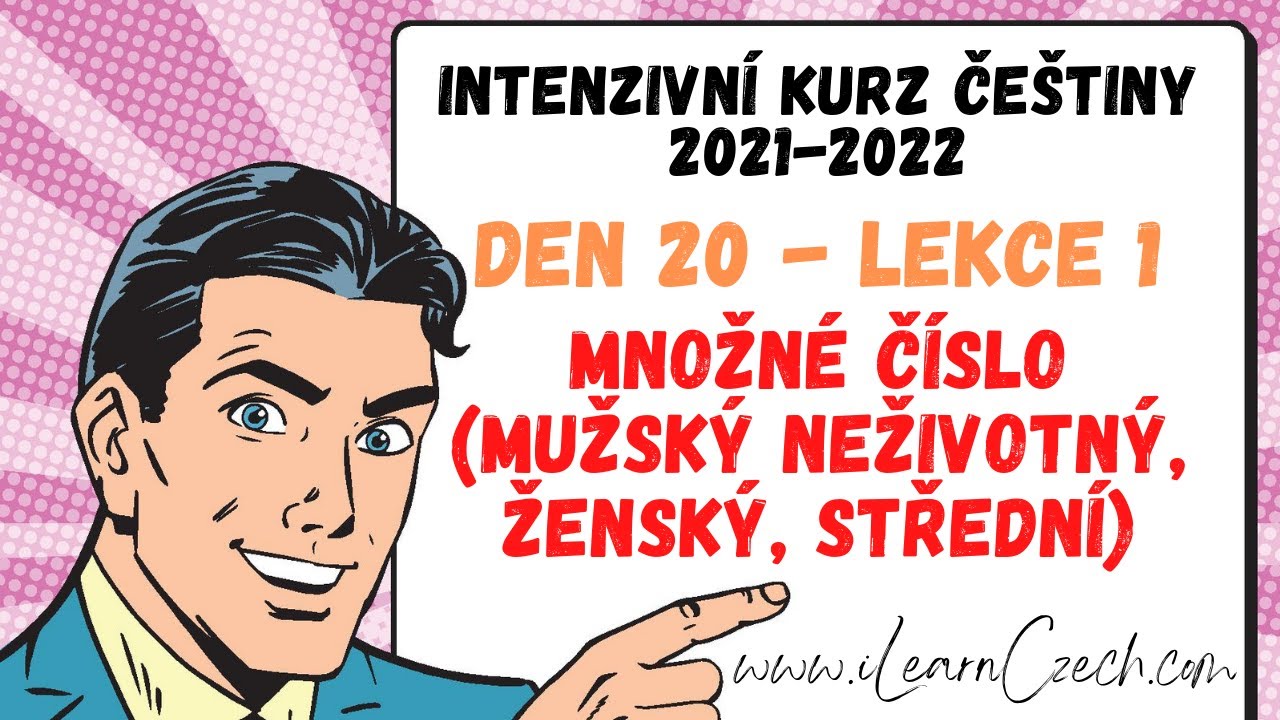 Курс чешского 20.1: Множественное число (по родам)