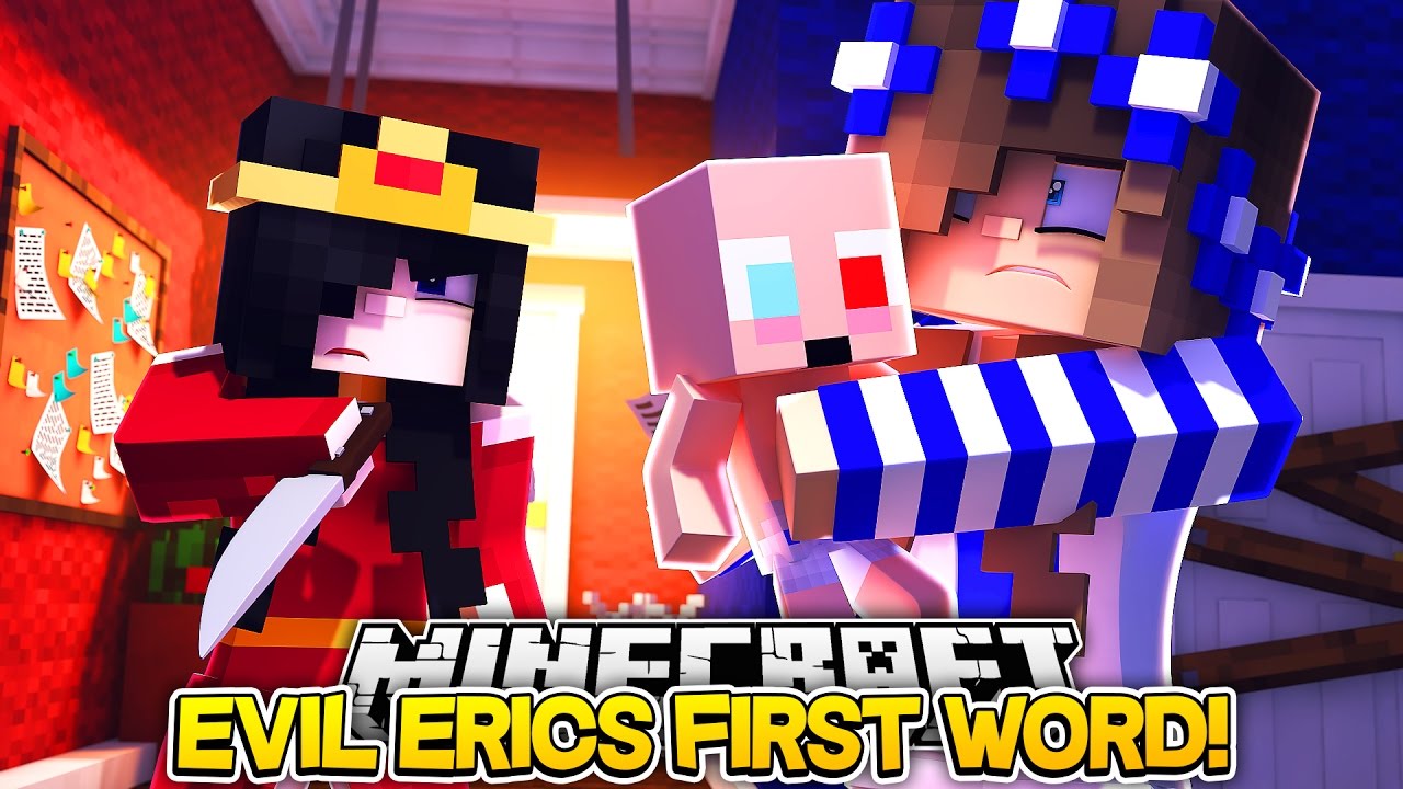 Minecraft Royal Family-EVIL ERIC SPEAKS FOR THE FIRST TIME w/Little Carly and Little Kelly