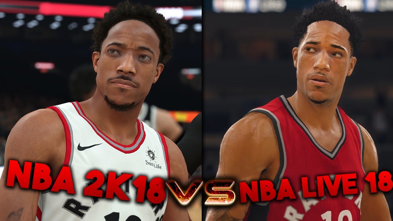 NBA 2K18 GRAPHICS VS NBA LIVE 18 GRAPHICS - BRAND NEW SCREENSHOTS!!