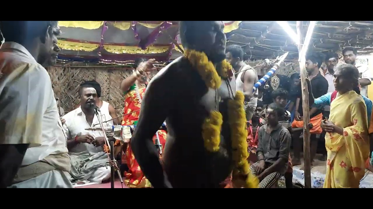 பண்பொழி ஐந்து புளி கருப்பசாமி ஆலயத்தில் கோவில் கொடை விழா மாரியம்மாள் வில்லுப்பாட்டு