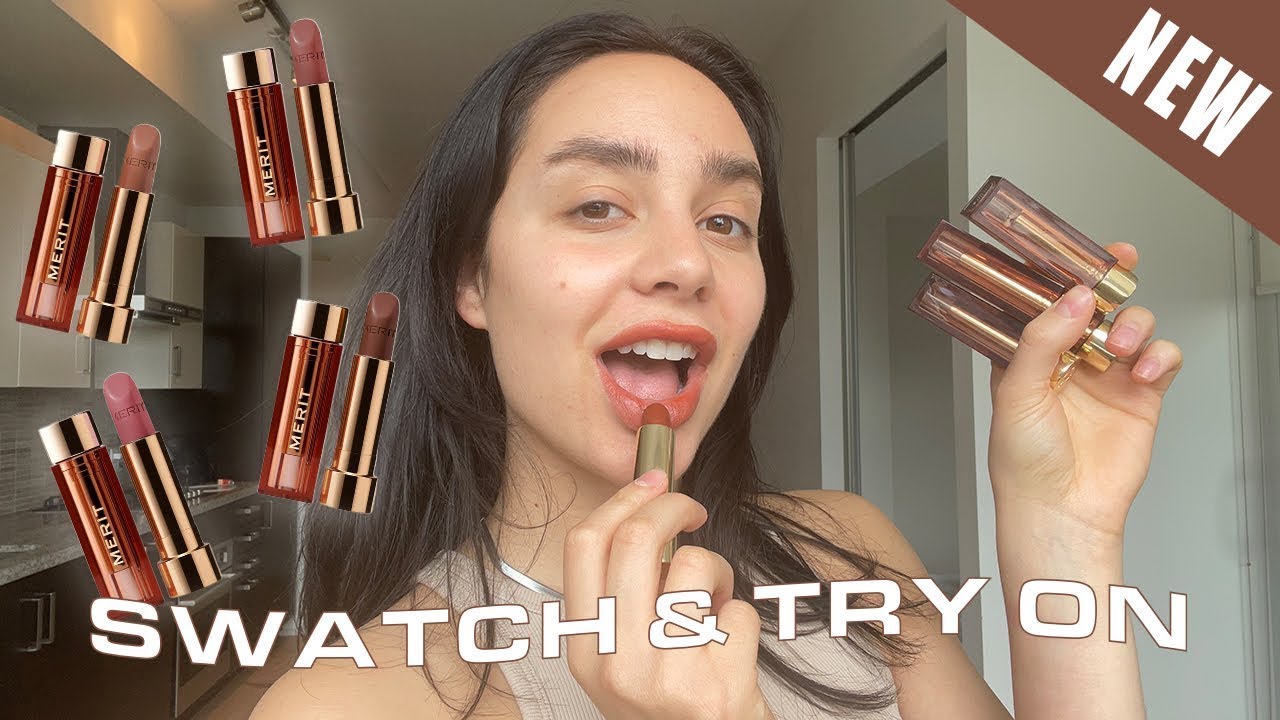 Let's try EVERY Merit lipstick. Like, right now.