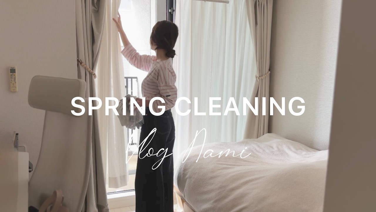 Spring Clean with Me | 家中にたまった汚れを落とす春の掃除とコストコショッピングをしてお花見をした休日 Living Alone in Japan VLOG