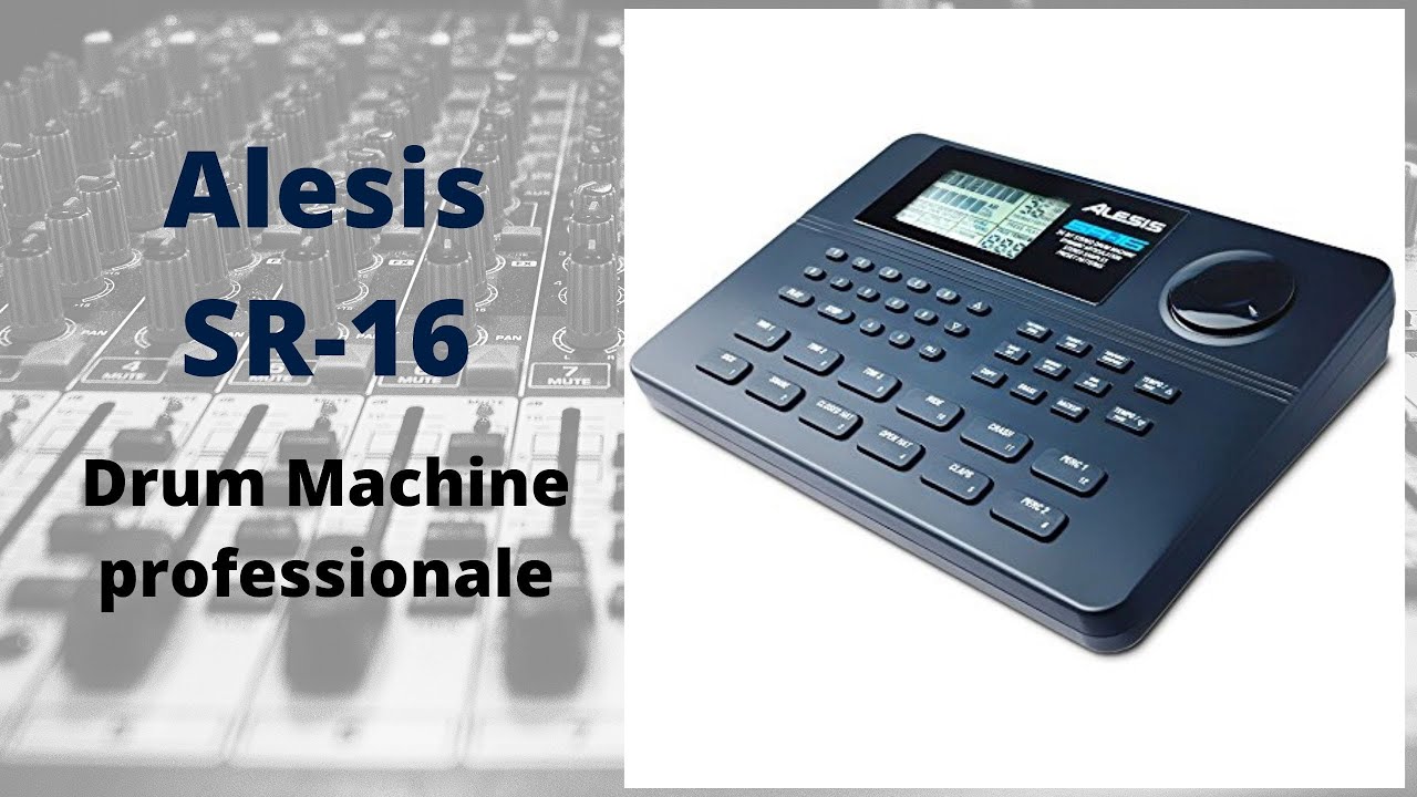 Drume Machine Alesis SR-16 Batteria Elettronica Programmabile con pads sensibili al tocco