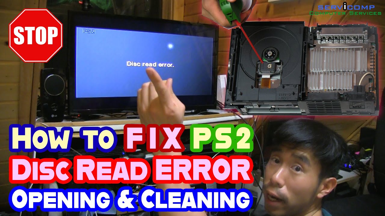 How to Fix a PlayStation 2 [FAT] Disc Read Error (Opening & Cleaning) -Part 1-