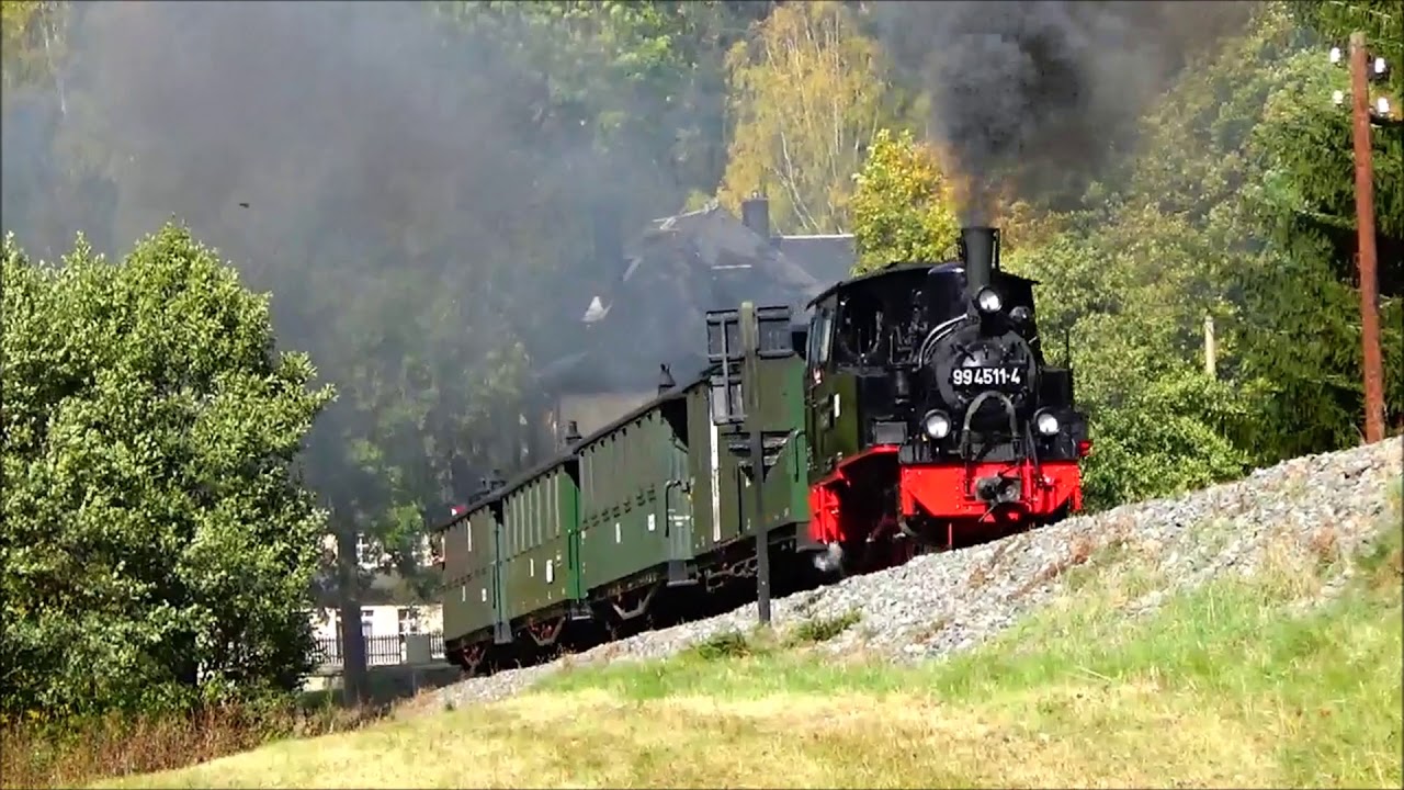 99 4511 f&auml;hrt auf der Pre&szlig;nitztalbahn, 06.10.18