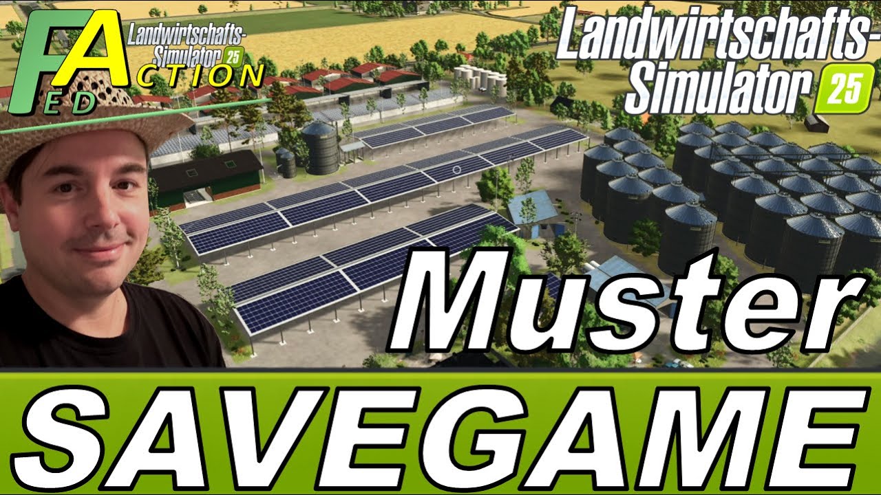 LS25 neues Muster Savegame NF Marsch 4fach XXL Hof alle Produktionen schon platziert und viel Deko