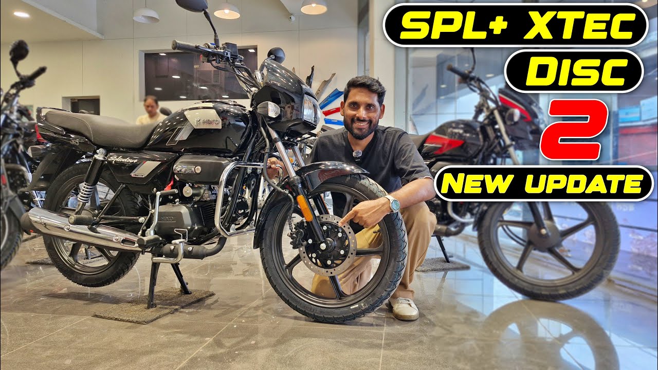 New Hero Splendor Plus Xtec Disc Brake 2025 Model Launch With 2 Update Full Review