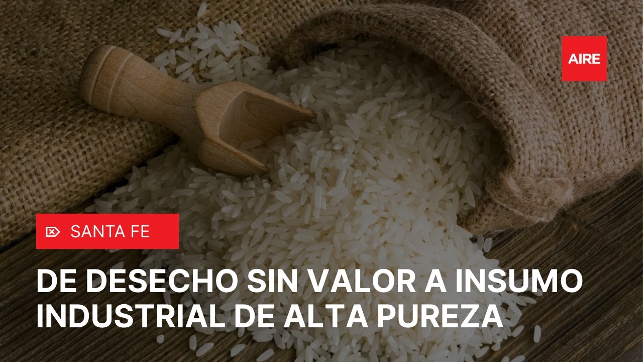 Santa Fe transforma cáscara de arroz en sílice de alta pureza con valor industrial