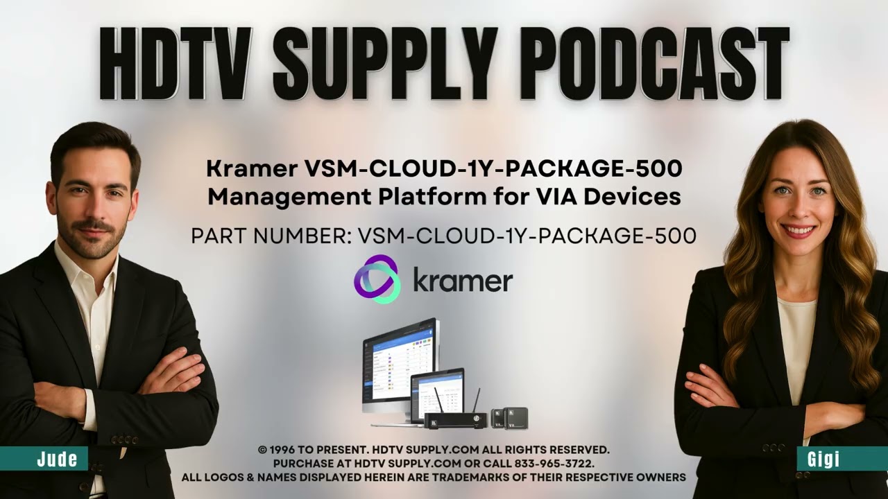 Kramer VSM-CLOUD-1Y-PACKAGE-500 Management Platform for VIA Devices