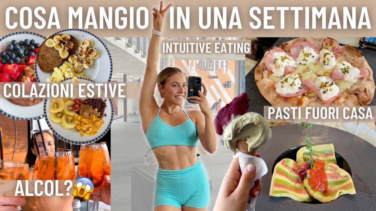 COSA MANGIO IN UNA SETTIMANA | Weekly Vlog - Intuitive eating *Senza restrizioni*