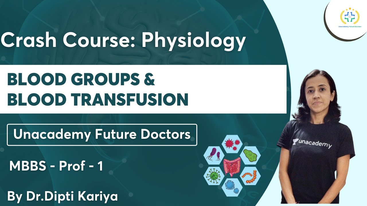 Blood Groups & Blood Transfusion | Crash course Physiology | Unacademy Future Doctors | Dr.Dipti