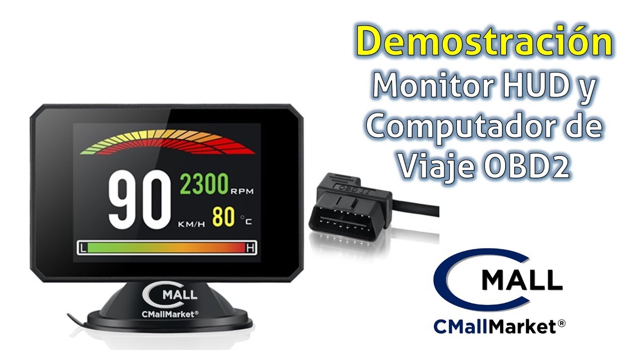 Monitor HUD, Velocimetro y Computador de Viaje OBD2 CAN - Demostracion - VENTAS COLOMBIA 3165156942
