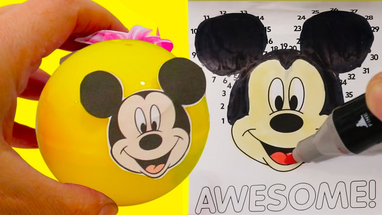 Disney Princess, Mickey, Trolls & Spider-Man Coloring DIY Activity Balls