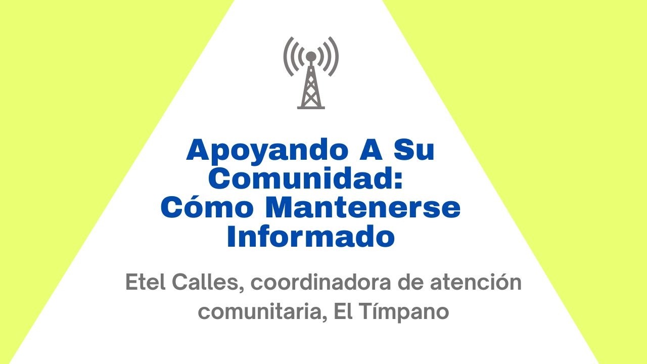 Apoyando a su comunidad: cómo mantenerse informado - Foro de padres #50 (español)