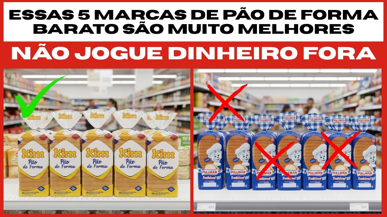 5 MARCAS de PÃO DE FORMA EXTREMAMENTE BARATO que Desmascaram os Caros (Não Jogue Dinheiro Fora)