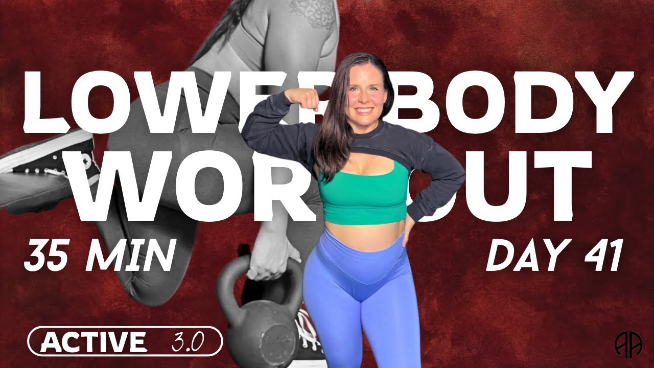 30 Min Lower Body Workout at Home | Glute & Hamstring Focus | PYRAMID SETS | Active 3.0 Day 41
