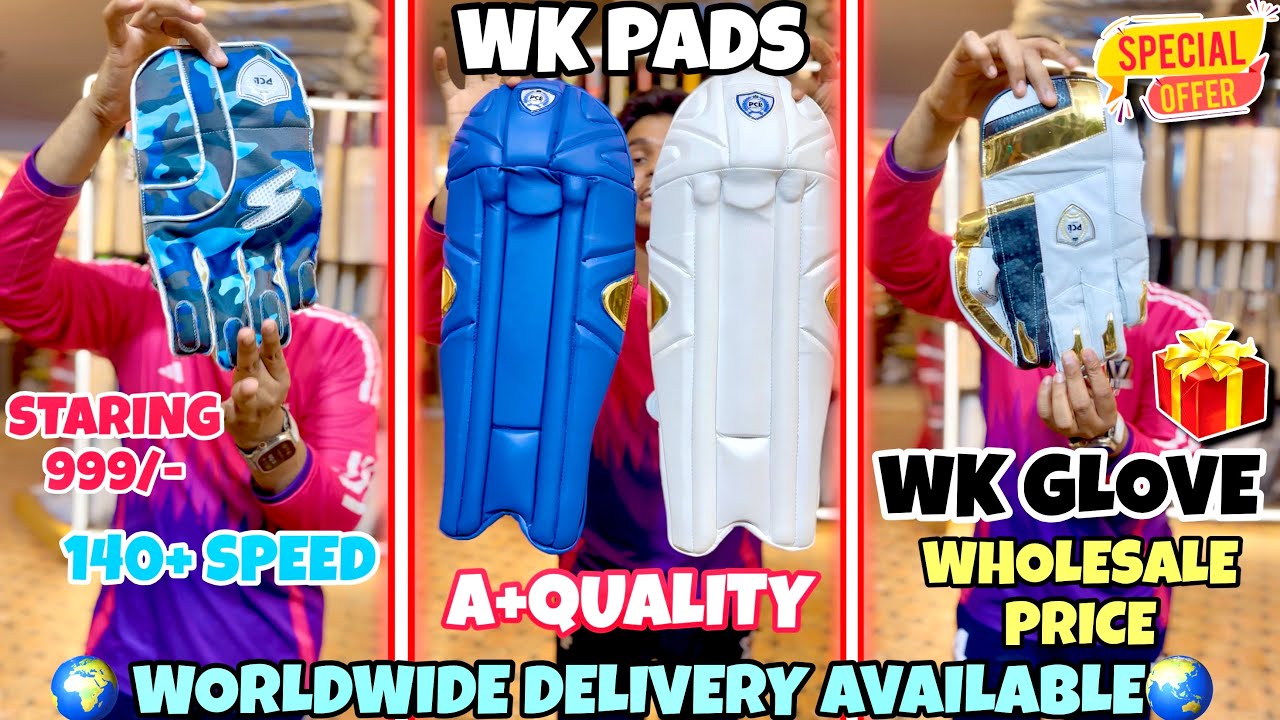 Top Quality Wicket-keeper Gloves And Pads In Low Price😱 | Review | Cricket Shop Delhi | PCL Sports