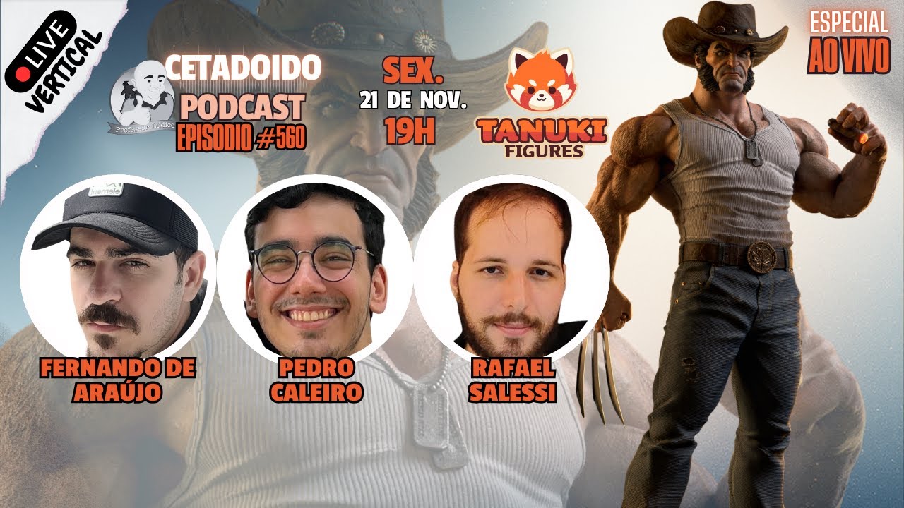 🌐🌟 ESPECIAL TANUKI FIGURES - ESTÚDIO DE COLECIONÁVEIS 3D - PODCAST 560 - ANO 6 📱 (VERTICAL)