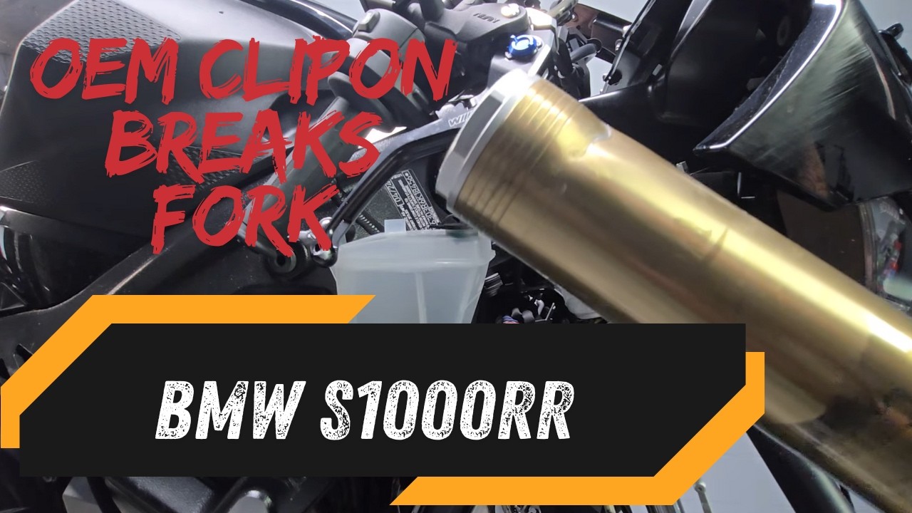 Replacing broken clipon on BMW S1000RR/M1000RR K67 throttle side