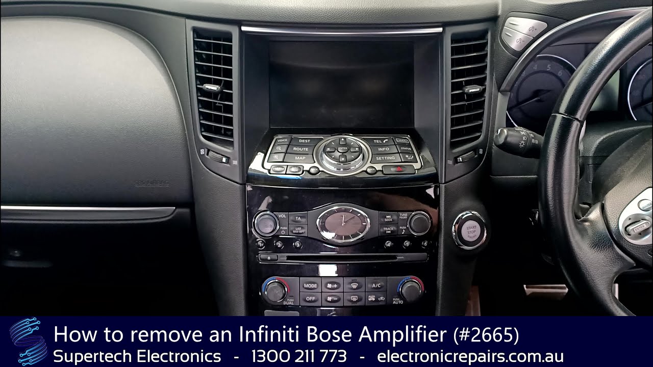 How to remove an Infiniti Bose Amplifier (#2665)